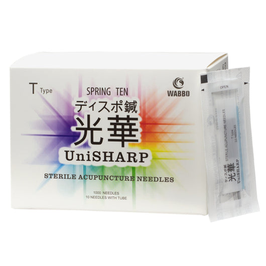 Unisharp™ KT-Type (Same as T-Type) Acupuncture Needles (10 Needles/Tube, 1000 PCS/Box)